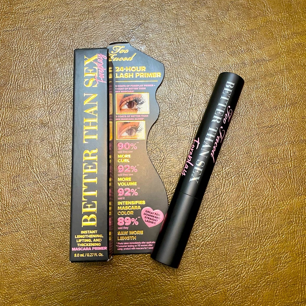 NEW Too Faced Better than Sex 24-hour Lash Primer, Full Size